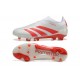 Adidas Predator Accuracy FG Red White Mens Soccer Cleats