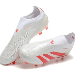 Adidas Predator Accuracy FG Red White Mens Soccer Cleats 