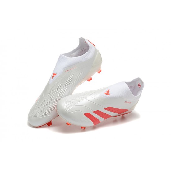 Adidas Predator Accuracy FG Red White Mens Soccer Cleats