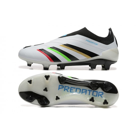 Adidas Predator Accuracy FG White Black Soccer Cleats