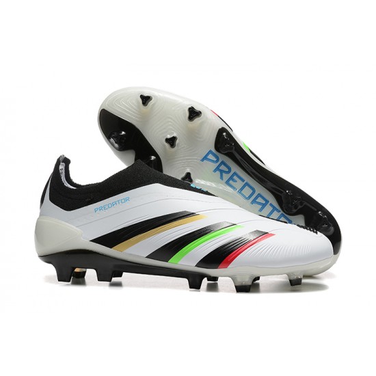 Adidas Predator Accuracy FG White Black Soccer Cleats