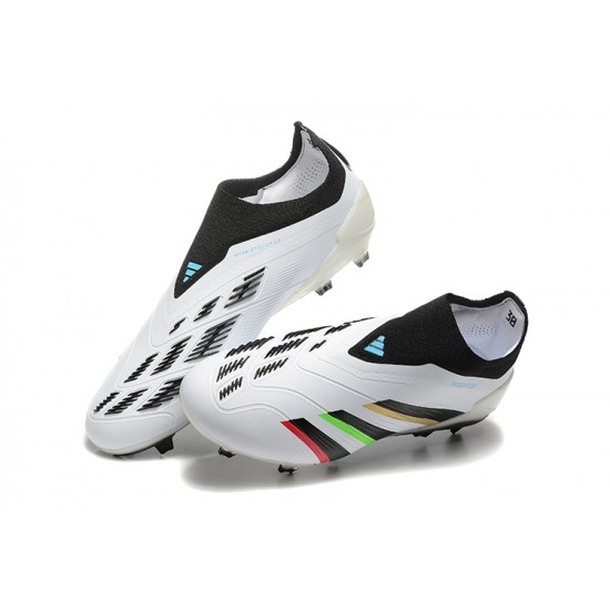 Adidas Predator Accuracy FG White Black Soccer Cleats