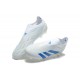 Adidas Predator Accuracy FG White and Blue Mens Soccer Cleats