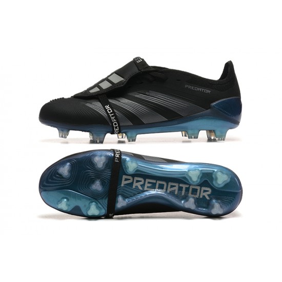 Adidas Predator Accuracy FG Black Blue Mens Soccer Cleats