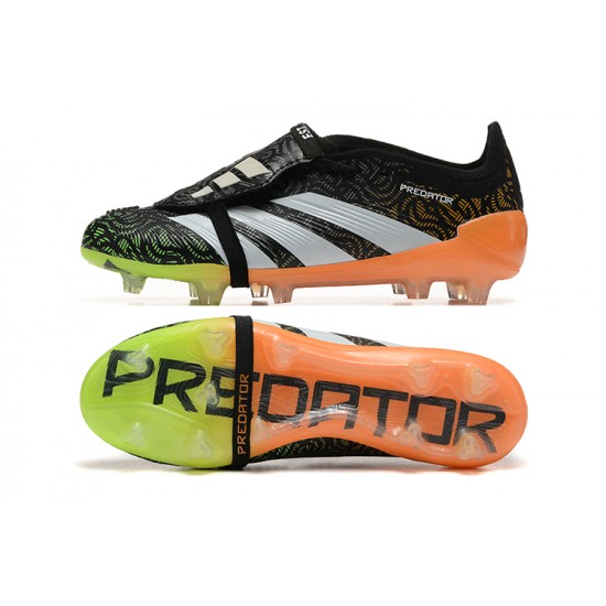 Adidas Predator Accuracy FG Black and Orange Mens Soccer Cleats