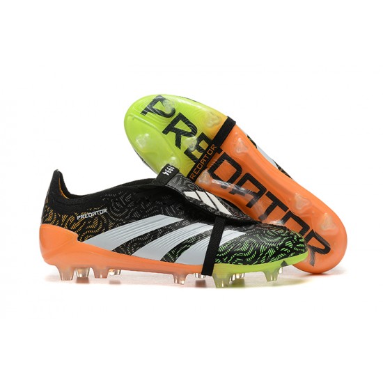 Adidas Predator Accuracy FG Black and Orange Mens Soccer Cleats