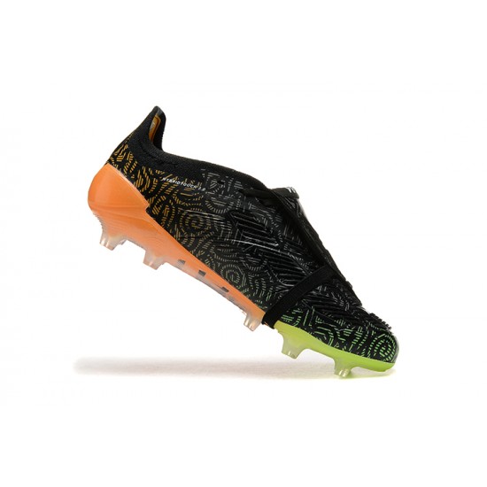 Adidas Predator Accuracy FG Black and Orange Mens Soccer Cleats