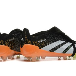 Adidas Predator Accuracy FG Black and Orange Mens Soccer Cleats 