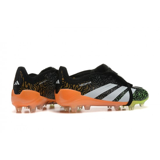 Adidas Predator Accuracy FG Black and Orange Mens Soccer Cleats