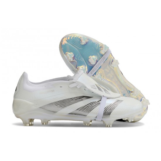 Adidas Predator Accuracy FG White Silver Mens Soccer Cleats