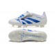 Adidas Predator Accuracy FG White and Blue Soccer Cleats