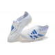 Adidas Predator Accuracy FG White and Blue Soccer Cleats