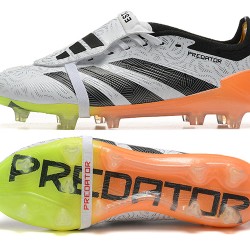 Adidas Predator Accuracy FG White and Orange Soccer Cleats 