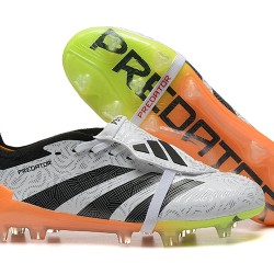 Adidas Predator Accuracy FG White and Orange Soccer Cleats 