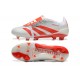 Adidas Predator Accuracy FG White and Red Soccer Cleats