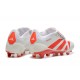 Adidas Predator Accuracy FG White and Red Soccer Cleats