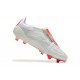 Adidas Predator Accuracy FG White and Red Soccer Cleats