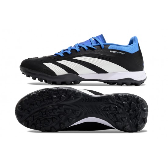 Adidas Predator 24 Elite TF Black and Blue Mens Soccer Cleats