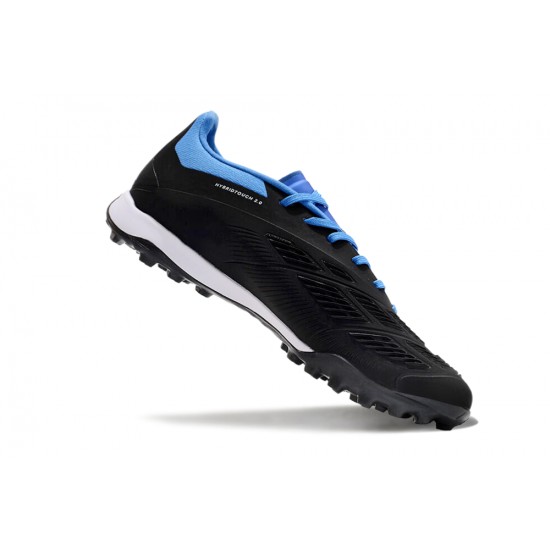 Adidas Predator 24 Elite TF Black and Blue Mens Soccer Cleats