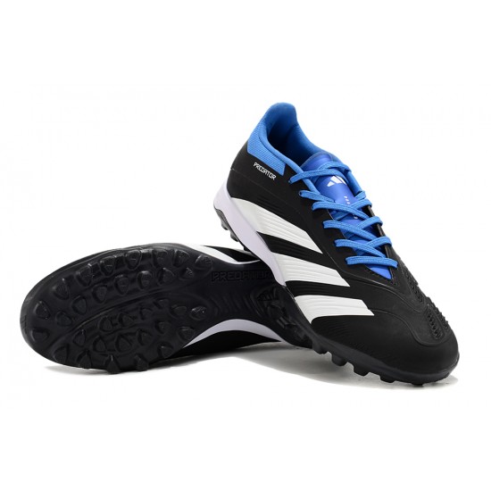 Adidas Predator 24 Elite TF Black and Blue Mens Soccer Cleats