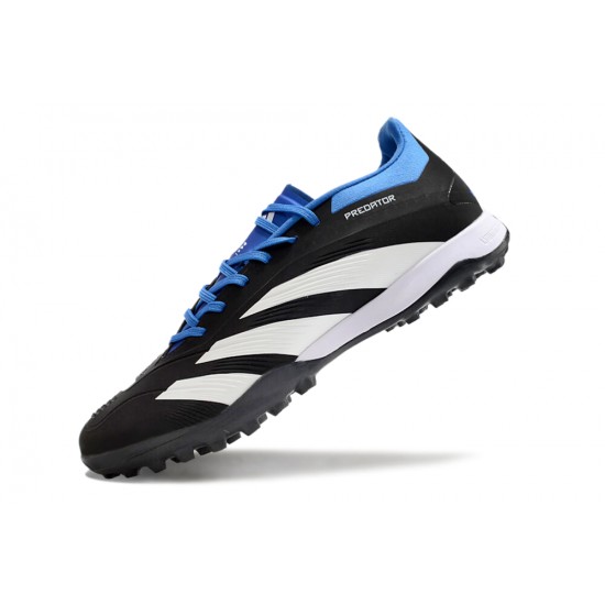 Adidas Predator 24 Elite TF Black and Blue Mens Soccer Cleats