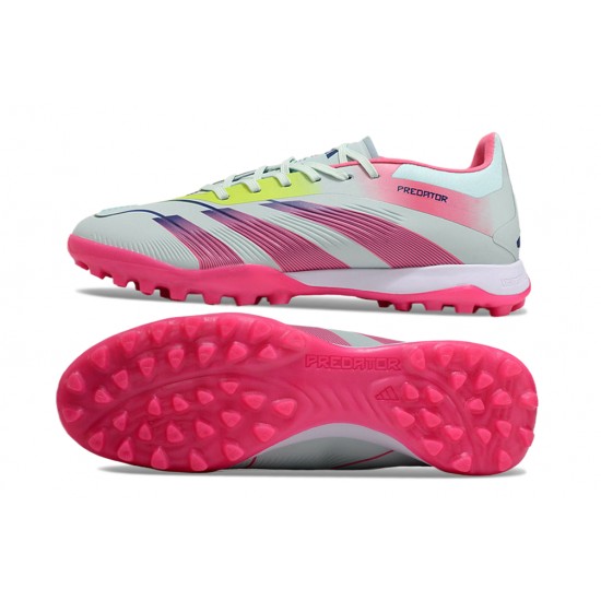 Adidas Predator 24 Elite TF Pink White Soccer Cleats 