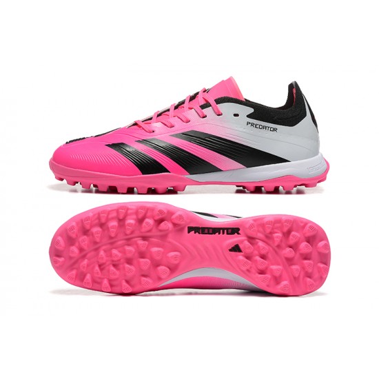 Adidas Predator 24 Elite TF Pink and Black Mens Soccer Cleats