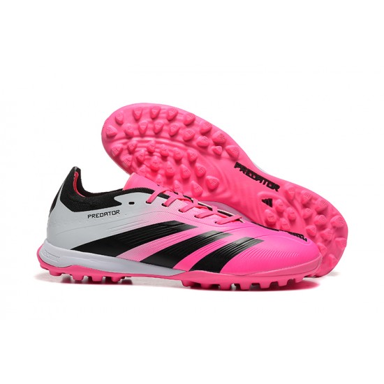 Adidas Predator 24 Elite TF Pink and Black Mens Soccer Cleats