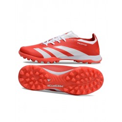 Adidas Predator 24 Elite TF Red and White Mens Soccer Cleats 