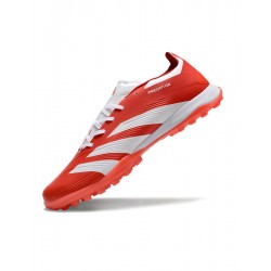 Adidas Predator 24 Elite TF Red and White Mens Soccer Cleats 