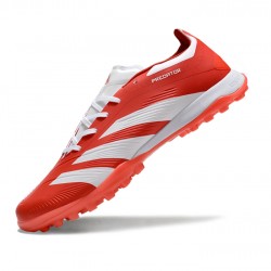 Adidas Predator 24 Elite TF Red and White Mens Soccer Cleats 