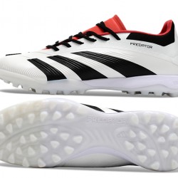 Adidas Predator 24 Elite TF White and Black Mens Soccer Cleats 