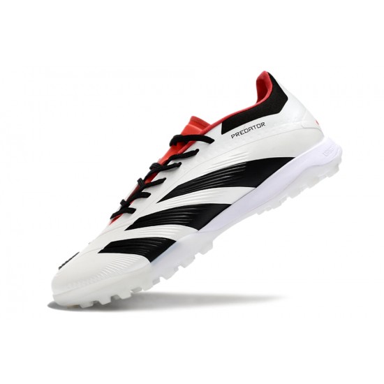 Adidas Predator 24 Elite TF White and Black Mens Soccer Cleats 