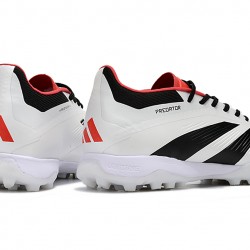 Adidas Predator 24 Elite TF White and Black Mens Soccer Cleats 