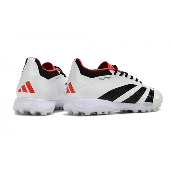 Adidas Predator 24 Elite TF White and Black Mens Soccer Cleats