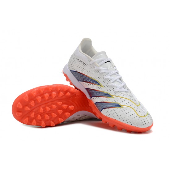 Adidas Predator 24 Elite TF White and Orange Mens Soccer Cleats