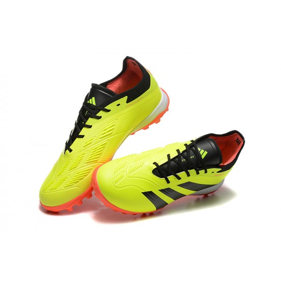 Adidas Predator 24 Elite TF Yellow and Black Soccer Cleats 