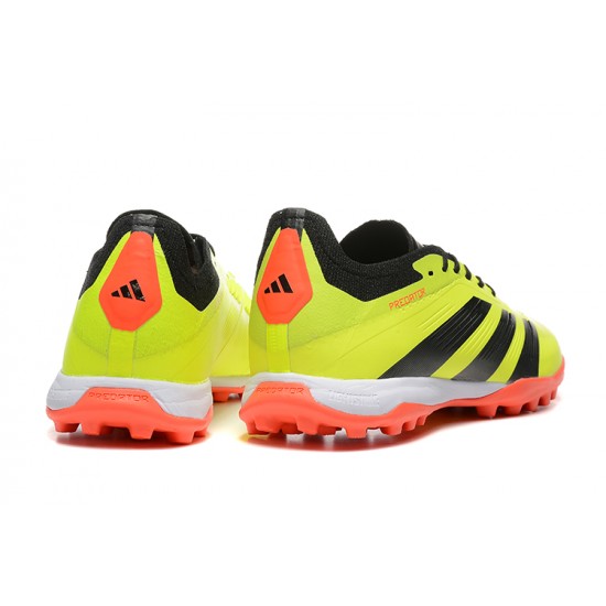 Adidas Predator 24 Elite TF Yellow and Black Soccer Cleats 