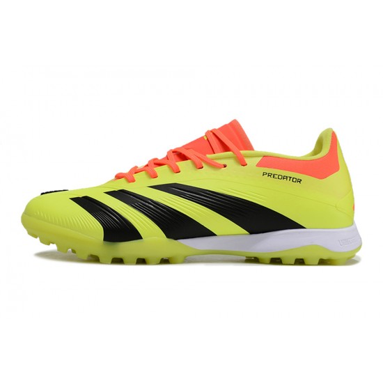 Adidas Predator 24 Elite TF Yellow and Black Mens Soccer Cleats 