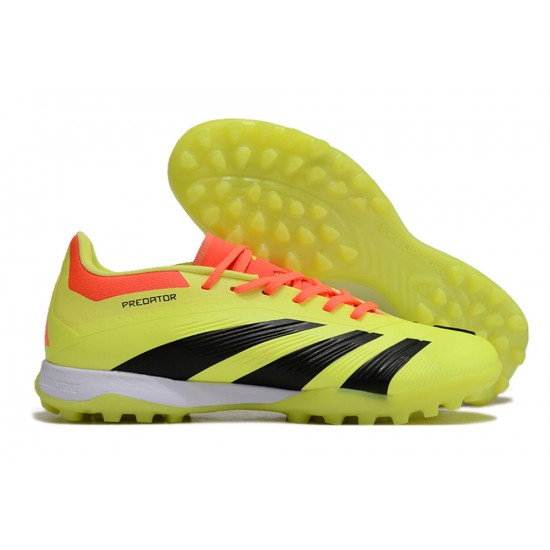 Adidas Predator 24 Elite TF Yellow and Black Mens Soccer Cleats 