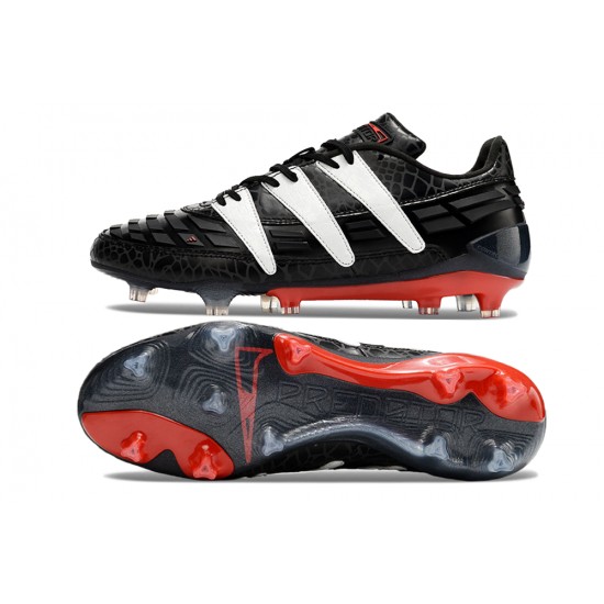 Adidas Predator Accelerator 94 FG Black White Mens Soccer Cleats