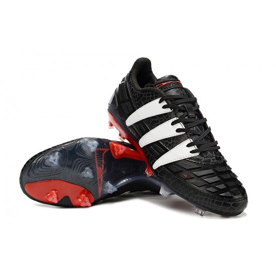 Adidas Predator Accelerator 94 FG Black White Mens Soccer Cleats