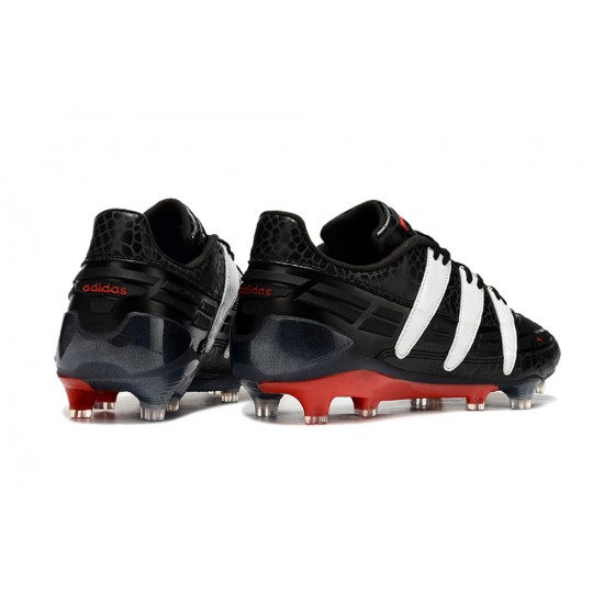 Adidas Predator Accelerator 94 FG Black White Mens Soccer Cleats