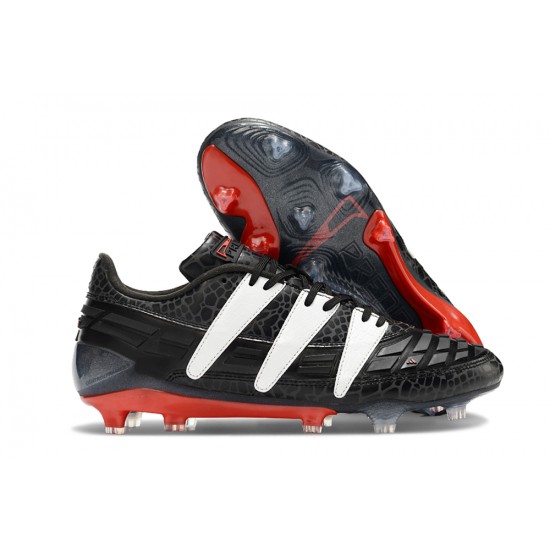 Adidas Predator Accelerator 94 FG Black White Mens Soccer Cleats