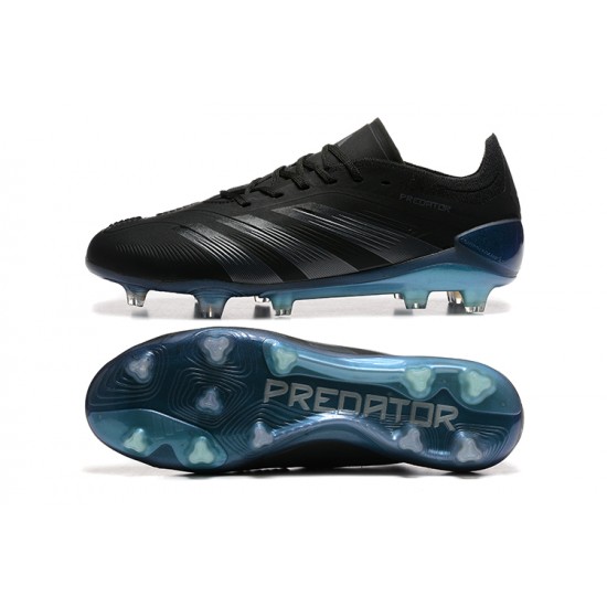 Adidas Predator Accuracy FG Black Blue Mens Soccer Cleats