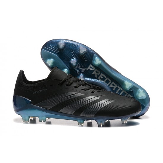 Adidas Predator Accuracy FG Black Blue Mens Soccer Cleats