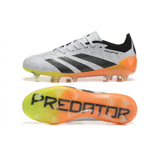 Adidas Predator Accuracy FG Black Orange Mens Soccer Cleats