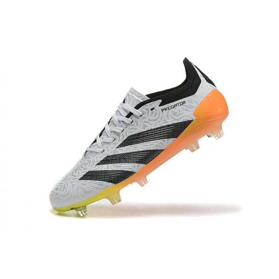 Adidas Predator Accuracy FG Black Orange Mens Soccer Cleats