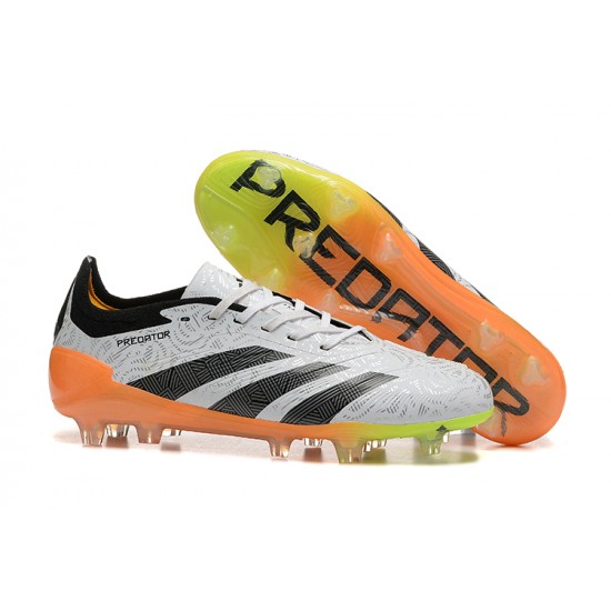 Adidas Predator Accuracy FG Black Orange Mens Soccer Cleats