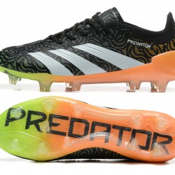 Adidas Predator Accuracy FG Black White Mens Soccer Cleats 